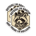 (2 Pack) Raccoon Art Magnets - Funny Cowgirl Quote Magnets - Country Western Home Decor Magnets - 5" On Longest Side - for Cars, Refrigerators, Toolboxes, Lockers - Made in USA BMCS3420