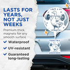 (2 Pack) Serious Goose Magnets - Motivational Goose - Heavy Lifter - Funny Animal Magnets - 5" On Longest Side - for Cars, Fridges, Toolboxes - Made in USA - MAG4494