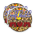 (2 Pack) Softball Mom Magnets - Leopard Print Team Spirit - Game Day Accessory - Refrigerator Locker Car Magnets - 5 Inches On Longest Side - Thick Durable Magnet - Made in USA - MAG38703