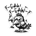 (2 Pack) Grumpy Crow Magnets - Funny Bird Decor - Raven Fridge Magnets - 5" On Longest Side - Premium Magnet - for Cars, Refrigerators, Toolboxes, Lockers - Made in USA - MAG16322