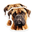 (2 Pack) Boxer Dog Head Magnets - Dog Lover Fridge Decor - Fawn Boxer Pet Owner Accessory - 5 Inches On Longest Side - Thick Durable Magnet - Made in USA - MAG27709