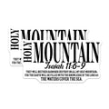 (2 Pack) Holy Mountain Magnets - Isaiah 11:6-9 Scripture Verse - Christian Kitchen Refrigerator Decor - 5 Inches On Longest Side - Thick Durable Magnet - Made in USA - MAG28682