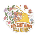 (2 Pack) Life is Not A Race It's A Journey Magnets - Slow Living Snail Decor - Retro Fridge Locker Art - 5 Inches On Longest Side - Thick Durable Magnet - Made in USA - MAG38209