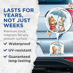 (2 Pack) Being Nonchalant in This Economy Magnets - Cute Animal Magnets - Inspirational Magnets for Refrigerator - 5" On Longest Side - for Cars, Fridges, Toolboxes - Made in USA - MAG4346