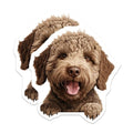 (2 Pack) Dog Lover Gifts Magnet - Refrigerator Decoration - 5" On Longest Side - Sticks to Smooth Flat Surfaces - Made in USA - MAG10212