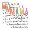 (3 Pack) Super Mama Decals - Spanish Mom Decal - Mother's Day Laptop Decals - 3 Inches On Longest Side - Easy Peel & Apply - Made in USA - 3MCS1890