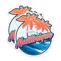 (2 Pack) Martinique Magnets - Caribbean Island Decor - Tropical Travel Souvenir - 5" On Longest Side - Premium Magnet - for Cars, Refrigerators, Toolboxes, Lockers - Made in USA - MAG18927