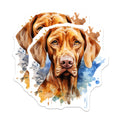 (2 Pack) Vizsla Watercolor Magnets - Dog Breed Art - Pet Lover Decor - 5 Inches On Longest Side - Thick Durable Magnet - Made in USA - MAG27897