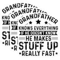 (3 Pack) Grandfather Decals - Funny Grandpa - Know Everything Laptop Decal - 3 Inches On Longest Side - Easy Peel & Apply - Made in USA - 3MCS4863