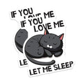 (2 Pack) Cat Lover Stickers - Cute Black Cat - Funny Animal Stickers - 5" On Longest Side - Sticks to Smooth Flat Surfaces - Made in USA - BMCS6001