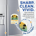 (2 Pack) Weekend Forecast Fishing Magnets - Funny Drinking Magnets - Fisherman Gift Magnets - Humorous Kitchen Magnets - 5" On Longest Side - for Cars, Fridges, Toolboxes - Made in USA - MAG4567