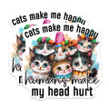 (2 Pack) Funny Cat Magnets - Sarcastic Cat Decor - Cute Kitten Refrigerator Magnets - Introvert Cat Mom Gift - 5 Inches On Longest Side - Thick Durable Magnet - Made in USA - MAG38649