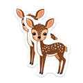 (2 Pack) Adorable Baby Deer Magnets - Woodland Animal Decor - Kawaii Fawn Fridge Magnets for Kids Room - 5 Inches On Longest Side - Thick Durable Magnet - Made in USA - MAG37530