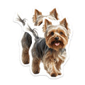 (2 Pack) Yorkshire Terrier Magnets - Cute Yorkie Dog Lover Decor - Pet Mom Fridge Animal Magnets - 5 Inches On Longest Side - Thick Durable Magnet - Made in USA - MAG26528