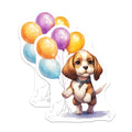 (2 Pack) Beagle Dog Magnets - Puppy Balloons - Cute Animal Refrigerator Magnets - 5" On Longest Side - Premium Magnet - for Cars, Refrigerators, Toolboxes, Lockers - Made in USA - MAG16552