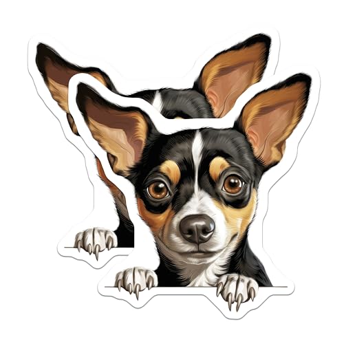 (2 Pack) Cute Dog Lover Gifts Magnet - Kitchen Decor - Pet Owner Essentials - 5" On Longest Side - Sticks to Smooth Flat Surfaces - Made in USA - MAG10262