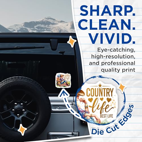 (2 Pack) Live Life with Love Stickers - Inspirational Quote - Motivational Message - 5" On Longest Side - Sticks to Smooth Flat Surfaces - Made in USA - BMCS6492