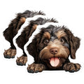 (3 Pack) Bernedoodle Decals - Cute Puppy Decals - Laptop Decal - 3 Inches On Longest Side - Easy Peel & Apply - Made in USA - 3MCS8614