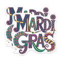(2 Pack) Mardi Gras Magnets - Festive Party Decor - Celebration Theme - 5" On Longest Side - Premium Magnet - for Cars, Refrigerators, Toolboxes, Lockers - Made in USA - MAG15568