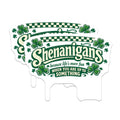 (2 Pack) Shenanigans Magnets - St Patricks Day Decor - Witty Irish Quote Refrigerator Magnets - Fun Clover Locker Accessories - 5 Inches On Longest Side - Thick Durable Magnet - Made in USA - MAG21572