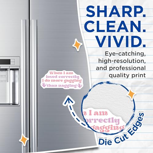 (2 Pack) When I Am Loved Correctly Magnets Magnets - Funny Quote - Unique Gag Gifts - 5" On Longest Side - Made in USA - Sticks to Refrigerators & Metal Surfaces - MAG8489