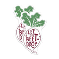 (2 Pack) Let The Beet Drop Magnets - Funny Vegetable Pun - Kitchen Decor - 5" On Longest Side - Premium Magnet - for Cars, Refrigerators, Toolboxes, Lockers - Made in USA - MAG18565
