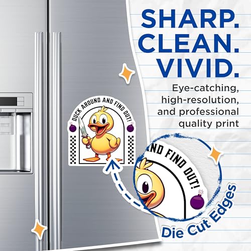 (2 Pack) Humorous Kitchen Decor Magnet - 5" On Longest Side - Sticks to Smooth Flat Surfaces - Made in USA - MAG9971