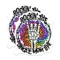 (2 Pack) Single Mom Life Magnets - Rocker Mother Parent Refrigerator Decor - Empowered Feminist Attitude - 5 Inches On Longest Side - Thick Durable Magnet - Made in USA - MAG36366