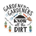 (2 Pack) Gardeners Know Dirt Magnets - Gardening Quote - Plant Lover Home Decor - 5" On Longest Side - Premium Magnet - for Cars, Refrigerators, Toolboxes, Lockers - Made in USA - MAG17883