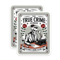 (2 Pack) True Crime Junkie Magnets - Skeleton Detective Magnifying Glass - Mystery Crime Scene Decor - Gothic Noir Art - 5 Inches On Longest Side - Thick Durable Magnet - Made in USA - MAG20718