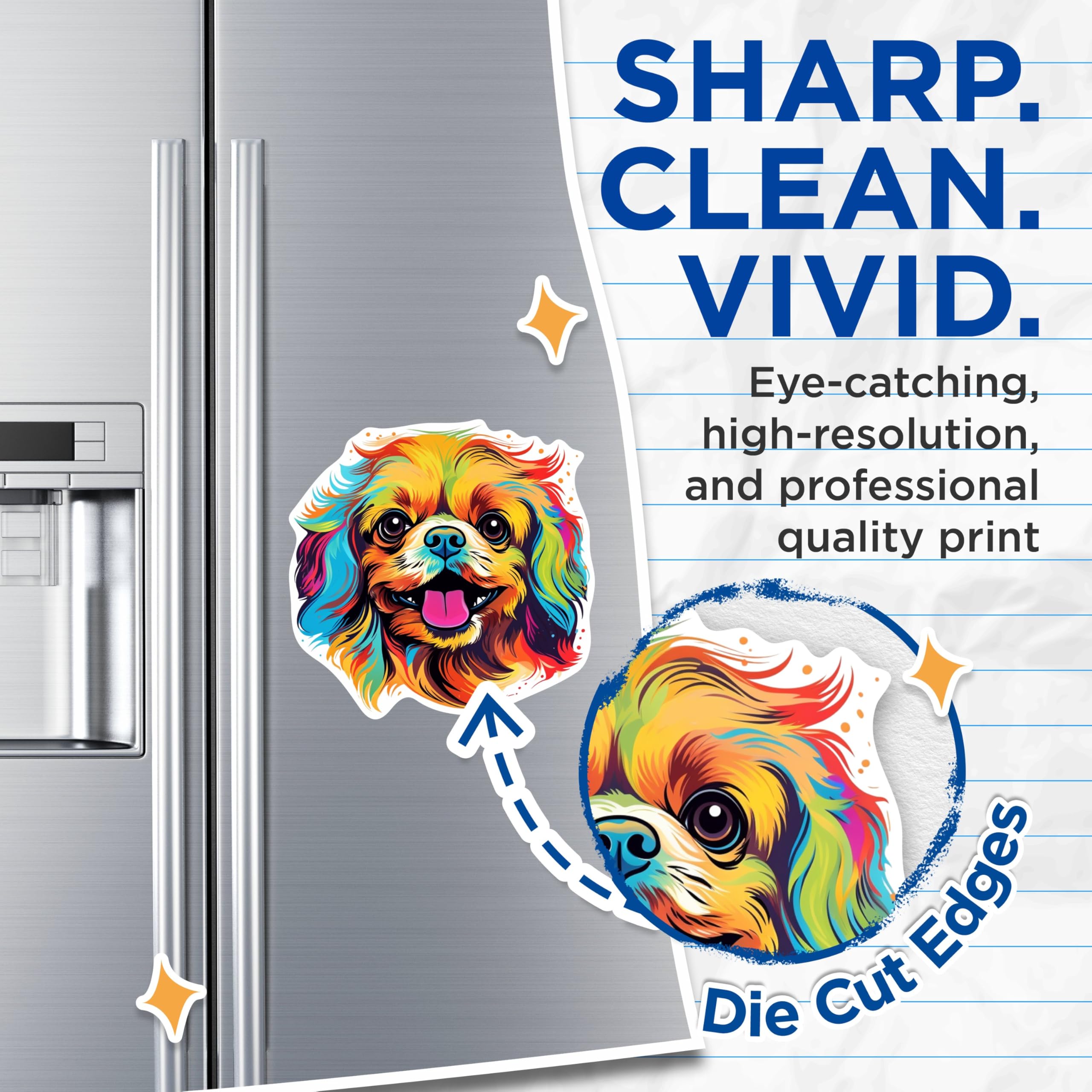 (2 Pack) Pekingese Dog Breed Magnets - 5 Inches On Longest Side - Choose from Over 100 Dog Breeds - for Cars, Refrigerators, Toolboxes - Made in USA - MAG1915
