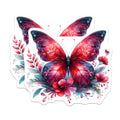 (2 Pack) Vibrant Butterfly Refrigerator Magnets - Fantasy Floral Decor - Whimsical Nature Aesthetic - 5 Inches On Longest Side - Thick Durable Magnet - Made in USA - MAG37683