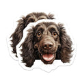 (2 Pack) Dog Lover Stickers - Funny Dog Meme - Cute Pet Stickers - 5" On Longest Side - Sticks to Smooth Flat Surfaces - Made in USA - BMCS9887