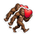 (2 Pack) Bigfoot Magnets - Heart Valentines Day - Cartoon Yeti Fridge Magnets - 5" On Longest Side - Premium Magnet - for Cars, Refrigerators, Toolboxes, Lockers - Made in USA - MAG16665