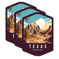 (3 Pack) Alamo Texas Decals - Austin Landmark - Texas Travel Decals - 3 Inches On Longest Side - Easy Peel & Apply - Made in USA - 3MCS0384