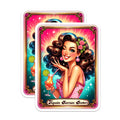 (2 Pack) Tequila Sunrise Seeker Magnets - Retro Cocktail Pinup Girl Art - Happy Hour Drink Decor - Fun Kitchen Fridge Magnets - 5 Inches On Longest Side - Thick Durable Magnet - Made in USA - MAG22352