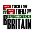 (2 Pack) Britain Lover Magnets - Funny Therapy Joke Magnet - UK Travel Souvenir Decor for Anglophiles - 5 Inches On Longest Side - Thick Durable Magnet - Made in USA - MAG36638