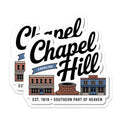 (2 Pack) Chapel Hill Magnets - North Carolina Souvenir - UNC Tar Heels Fridge Decor - 5" On Longest Side - Premium Magnet - for Cars, Refrigerators, Toolboxes, Lockers - Made in USA - MAG18741