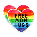 (2 Pack) Free Mom Hugs Gay Pride Magnets - LBGTQ Magnet - Gay Pride Month Magnets - 5" On Longest Side - Premium Magnet - for Cars, Refrigerators, Toolboxes, Lockers - Made in USA - MAG1694
