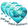 (3 Pack) Autism Awareness Decals - Puzzle Heart Sticker - Laptop Decals - 3 Inches On Longest Side - Easy Peel & Apply - Made in USA - 3MCS6895