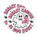 (2 Pack) Breast Cancer Awareness Magnets - Halloween Ghost - Boo Sweet Survivor Support - 5" On Longest Side - Premium Magnet - for Cars, Refrigerators, Toolboxes, Lockers - Made in USA - MAG17088