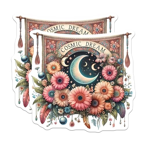 (2 Pack) Cosmic Dream Magnets Magnets - 5" On Longest Side - Made in USA - Sticks to Refrigerators & Metal Surfaces - MAG8881