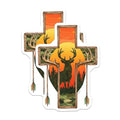 (2 Pack) Outdoor Hunting Theme Magnet - Nature Wildlife Cabin Decor - 5" On Longest Side - Sticks to Smooth Flat Surfaces - Made in USA - MAG9955