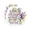 (2 Pack) Inspirational Quote Magnets - Floral Design - Motivational Fridge Magnets - 5" On Longest Side - for Cars, Fridges, Toolboxes - Made in USA - MAG4310