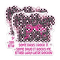 (2 Pack) Motherhood Stickers - Funny Mom Quotes - Mom Life Vinyl Decals - 5" On Longest Side - Sticks to Smooth Flat Surfaces - Made in USA - BMCS9565