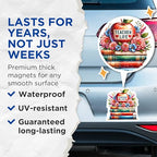 (2 Pack) Teacher Life Magnets - Apple Books Magnets - Classroom Decor - Education Enthusiast - 5" On Longest Side - for Cars, Fridges, Toolboxes - Made in USA - MAG6713