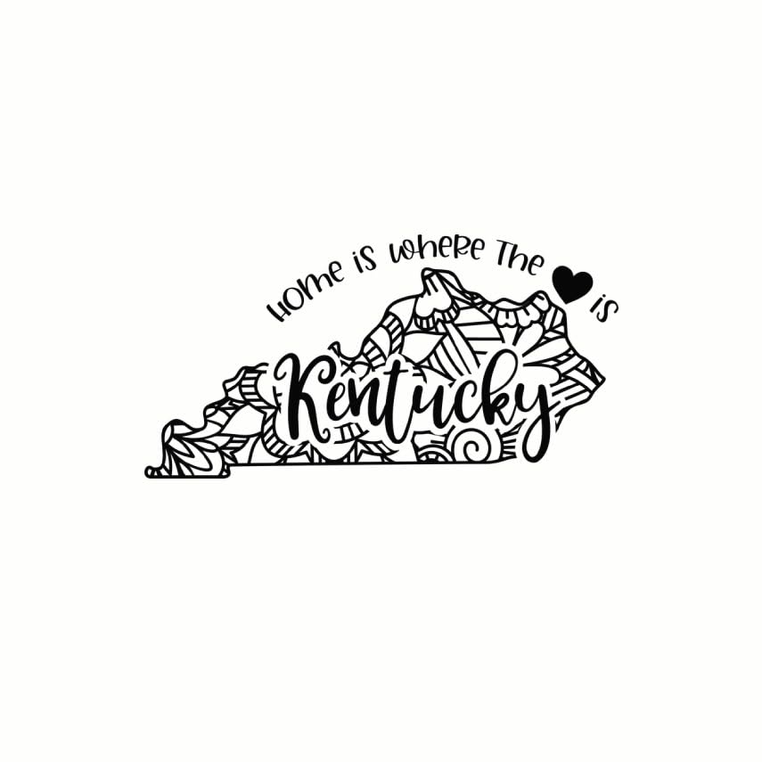 (3 Pack) Kentucky Decals - Home State Decor - Laptop Decals - 3 Inches On Longest Side - Easy Peel & Apply - Made in USA - 3MCS7826