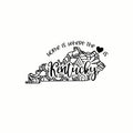 (3 Pack) Kentucky Decals - Home State Decor - Laptop Decals - 3 Inches On Longest Side - Easy Peel & Apply - Made in USA - 3MCS7826