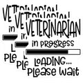 (3 Pack) Veterinarian Decals - Vet in Progress - Future Vet - Laptop Decal - Animal Doctor Student - 3 Inches On Longest Side - Easy Peel & Apply - Made in USA - 3MCS4313