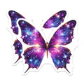 (2 Pack) Cosmic Butterfly Magnets - Galaxy Wing Decor - Aesthetic Fridge Magnet - 5 Inches On Longest Side - Thick Durable Magnet - Made in USA - MAG38002